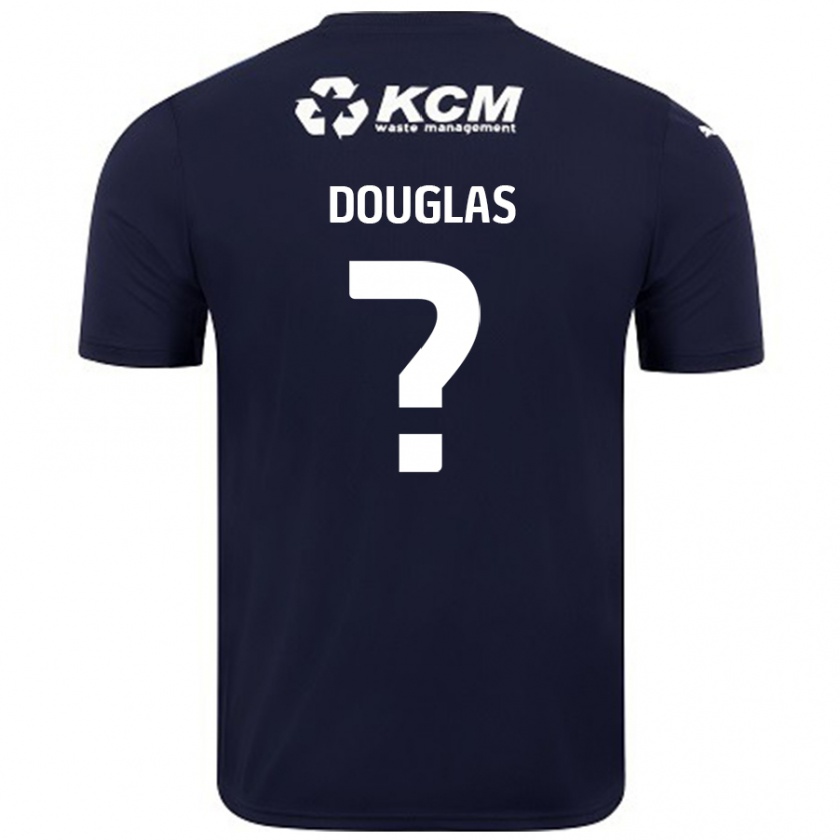 Kandiny Niño Camiseta Hamish Douglas #0 Azul Marino 2ª Equipación 2024/25 La Camisa