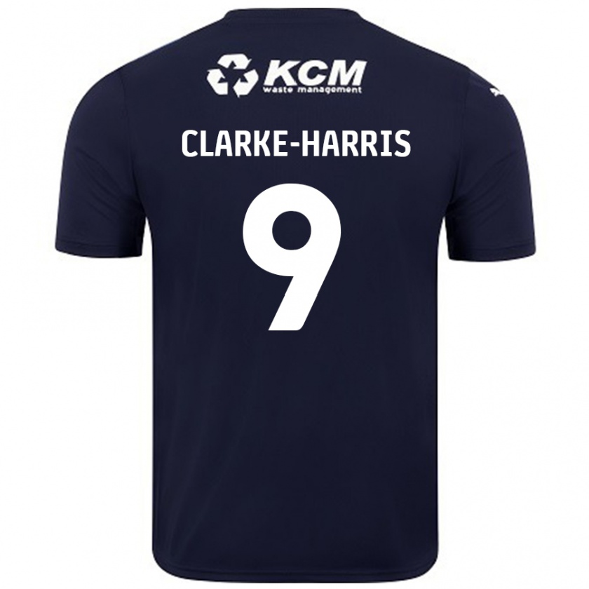 Kandiny Niño Camiseta Jonson Clarke-Harris #9 Azul Marino 2ª Equipación 2024/25 La Camisa