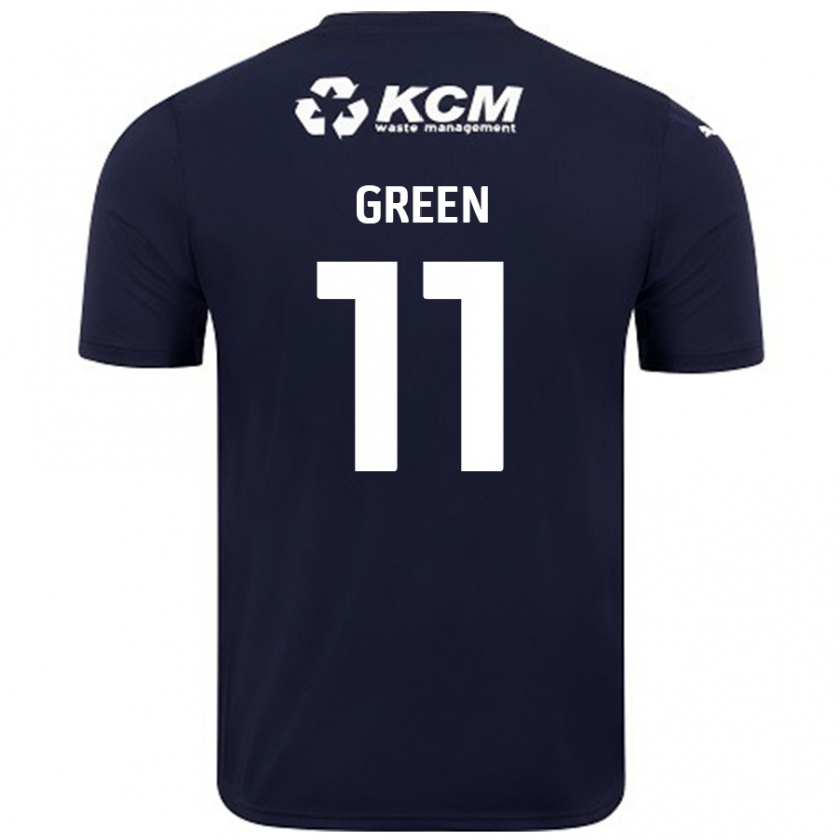 Kandiny Niño Camiseta Andre Green #11 Azul Marino 2ª Equipación 2024/25 La Camisa