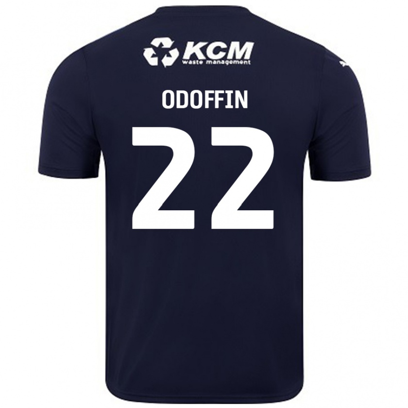 Kandiny Kinderen Hakeem Odoffin #22 Marineblauw Uitshirt Uittenue 2024/25 T-Shirt België