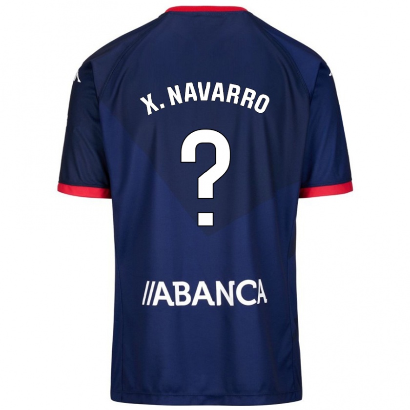 Kandiny Niño Camiseta Ximo Navarro #23 Azul Marino 2ª Equipación 2024/25 La Camisa