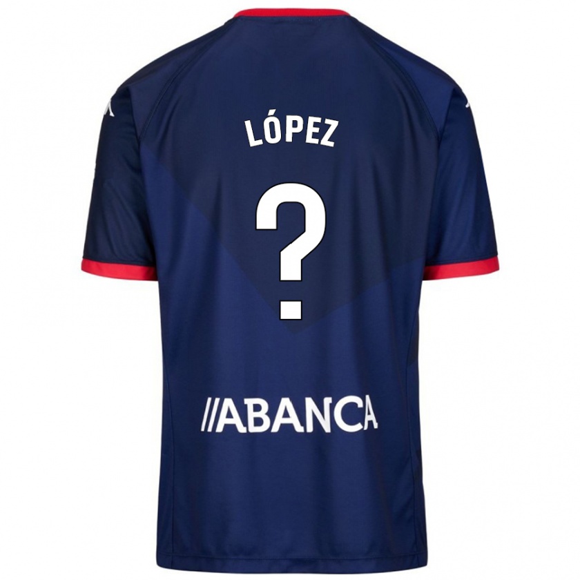 Kandiny Niño Camiseta Rubén López #27 Azul Marino 2ª Equipación 2024/25 La Camisa