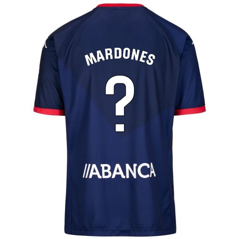 Kandiny Niño Camiseta Alvaro Mardones #0 Azul Marino 2ª Equipación 2024/25 La Camisa