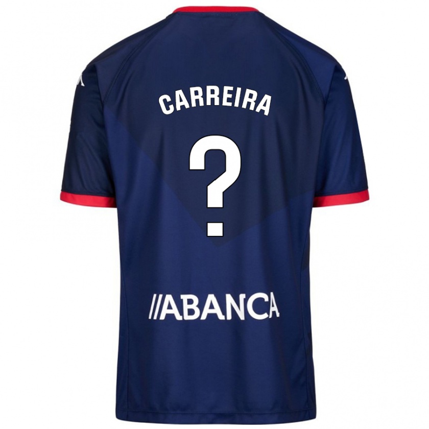 KandinyキッズDavid Carreira#0ネイビーブルーアウェイシャツ2024/25ジャージーユニフォーム