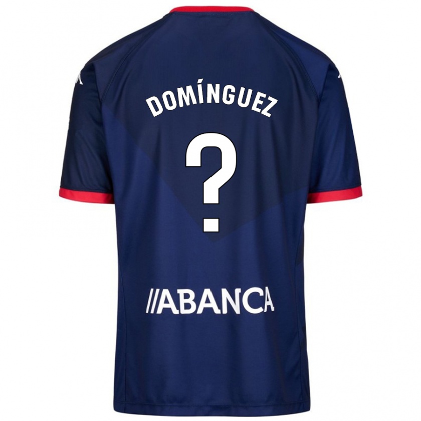 Kandiny Niño Camiseta David Domínguez #0 Azul Marino 2ª Equipación 2024/25 La Camisa