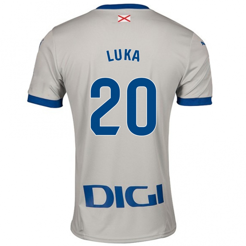 Kandiny Kinder Luka Romero #20 Hellgrau Auswärtstrikot Trikot 2024/25 T-Shirt Österreich