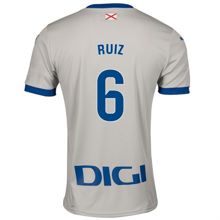 KandinyキッズMarkel Ruiz#6ライトグレーアウェイシャツ2024/25ジャージーユニフォーム