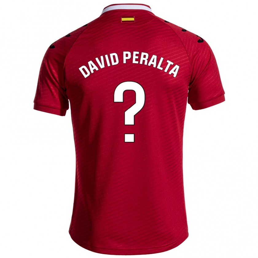 Kandiny Kinder Juan David Peralta #0 Dunkelrot Auswärtstrikot Trikot 2024/25 T-Shirt Österreich