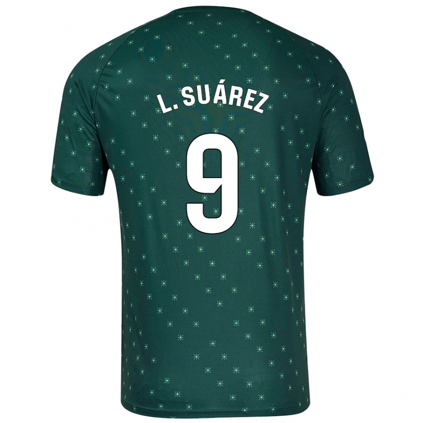 Kandiny Kinderen Luis Suárez #9 Donkergroen Uitshirt Uittenue 2024/25 T-Shirt België