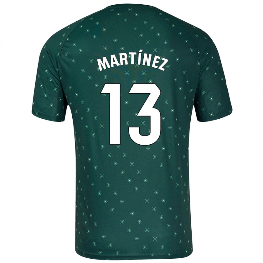 Kandiny Bambino Maglia Fernando Martínez #13 Verde Scuro Kit Gara Away 2024/25 Maglietta