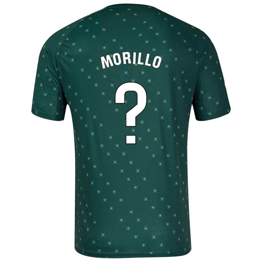 Kandiny Bambino Maglia Manu Morillo #0 Verde Scuro Kit Gara Away 2024/25 Maglietta