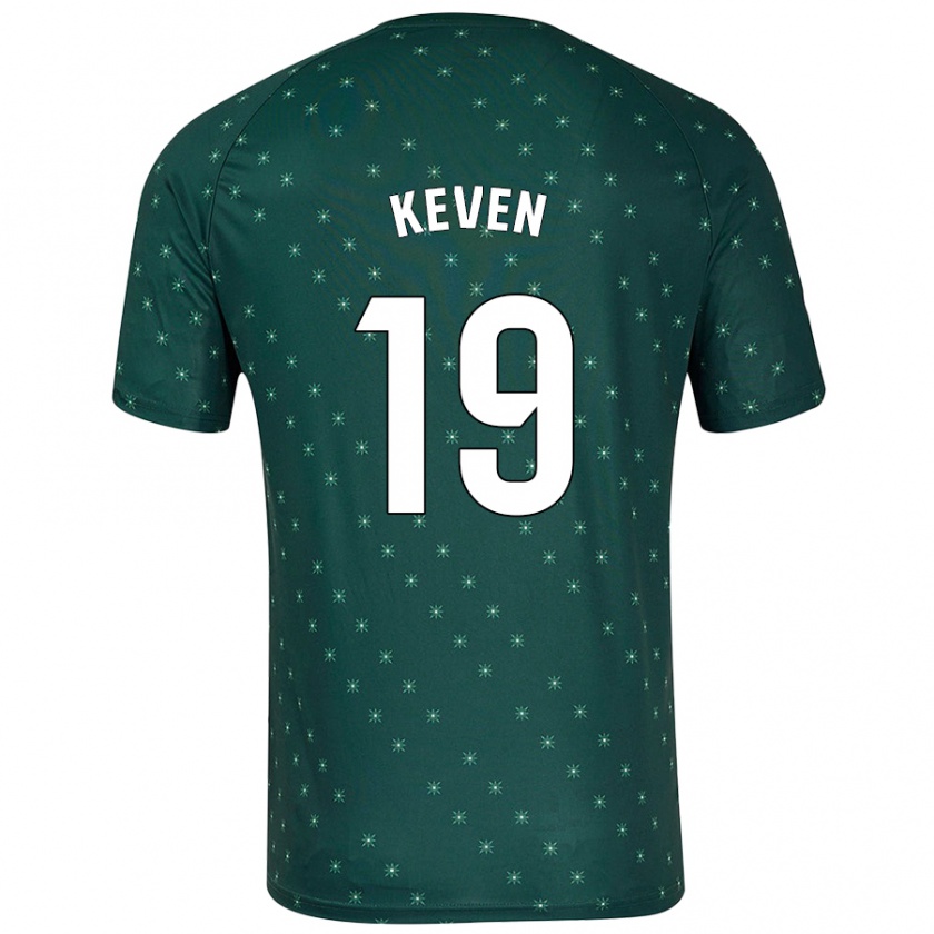 Kandiny Kinder Keven #19 Dunkelgrün Auswärtstrikot Trikot 2024/25 T-Shirt Österreich