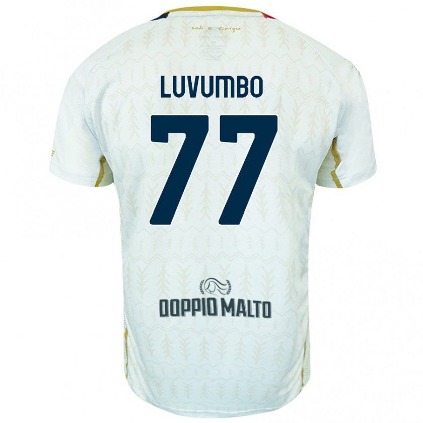 Kandiny Kinder Zito Luvumbo #77 Weiß Auswärtstrikot Trikot 2024/25 T-Shirt Österreich