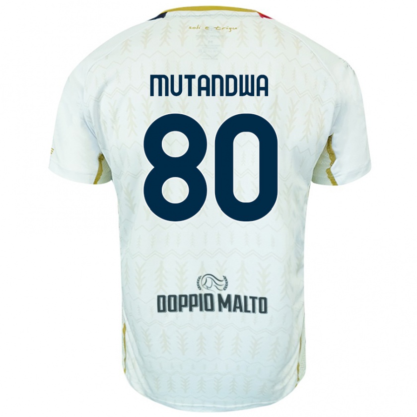 Kandiny Niño Camiseta Kingstone Mutandwa #80 Blanco 2ª Equipación 2024/25 La Camisa