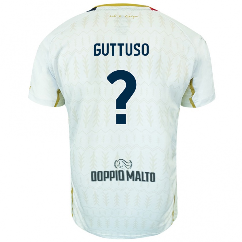 Kandiny Niño Camiseta Iacopo Guttuso #0 Blanco 2ª Equipación 2024/25 La Camisa