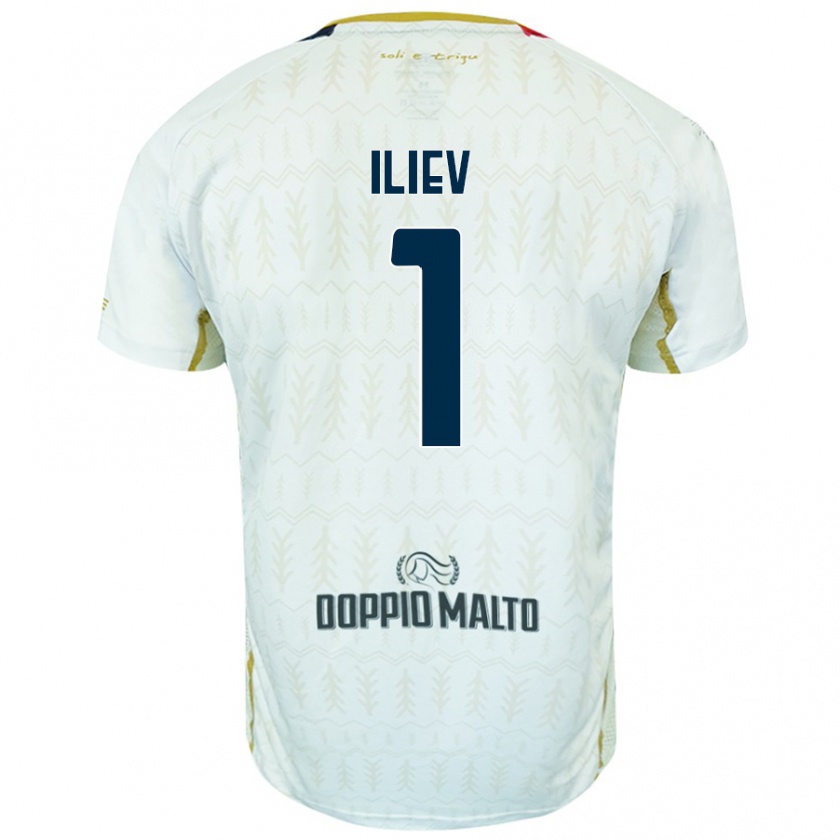 Kandiny Niño Camiseta Velizar-Iliya Iliev #1 Blanco 2ª Equipación 2024/25 La Camisa