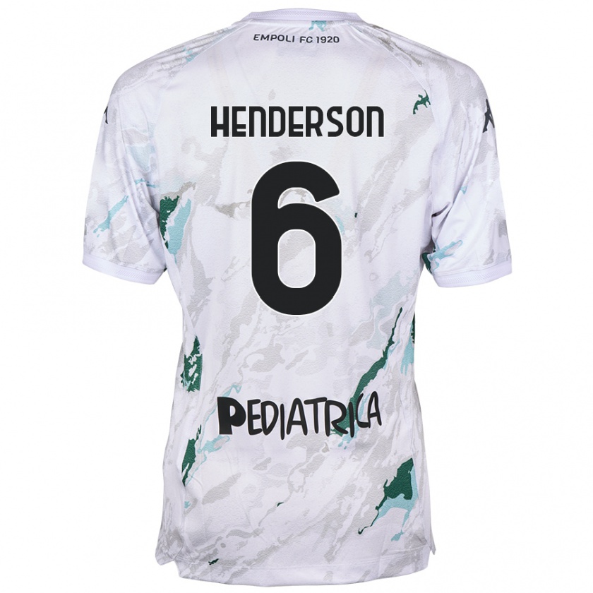 Kandiny Niño Camiseta Liam Henderson #6 Gris 2ª Equipación 2024/25 La Camisa