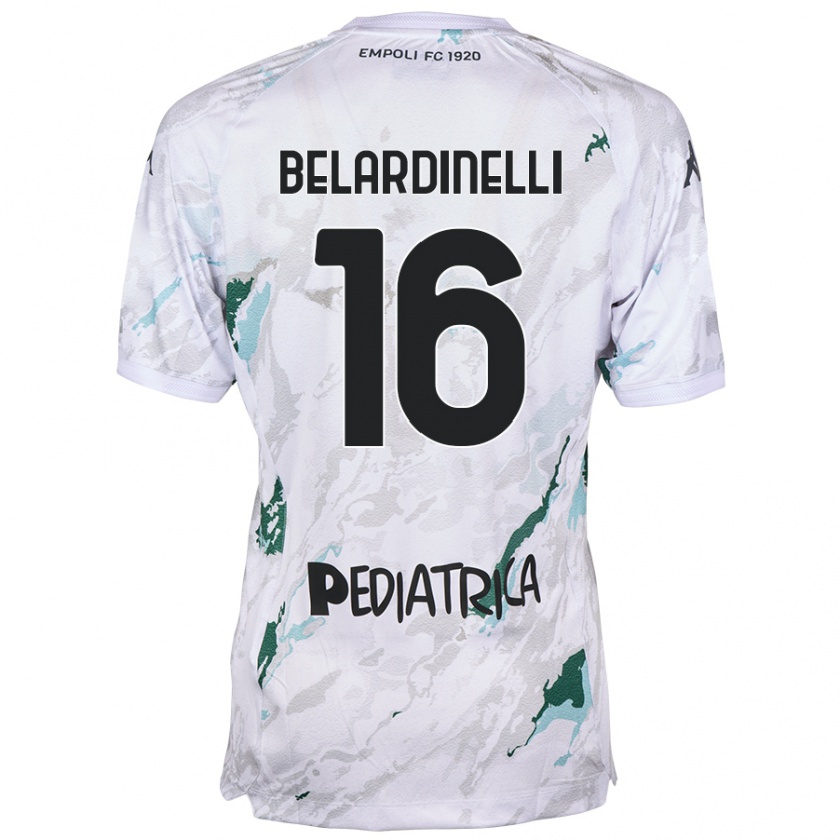 Kandiny Criança Camisola Luca Belardinelli #16 Cinzento Alternativa 2024/25 Camisa Brasil