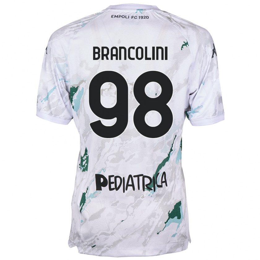 Kandiny Niño Camiseta Federico Brancolini #98 Gris 2ª Equipación 2024/25 La Camisa