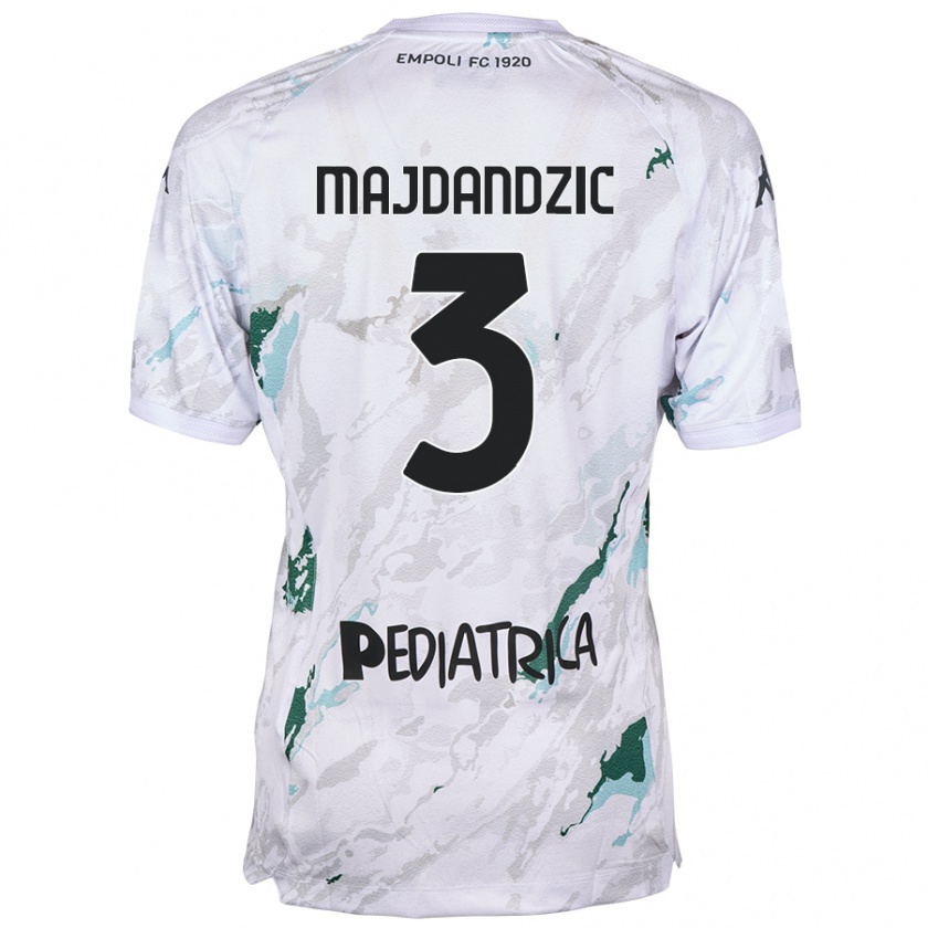 Kandiny Niño Camiseta Patrik Majdandzic #3 Gris 2ª Equipación 2024/25 La Camisa