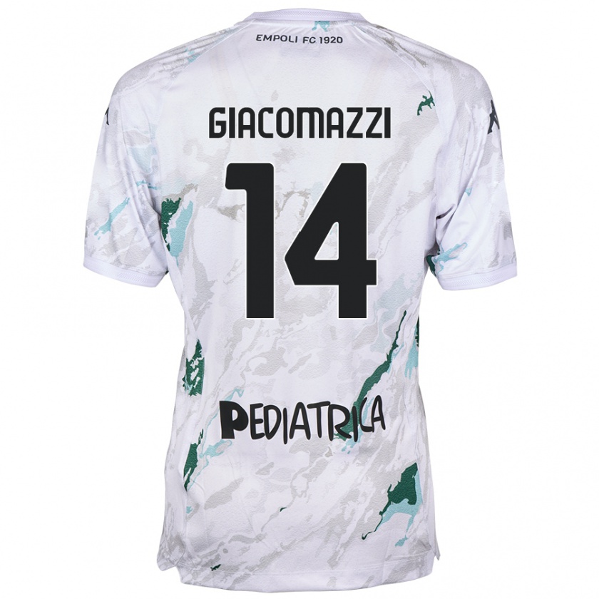 KandinyキッズSebastián Giacomazzi#14グレーアウェイシャツ2024/25ジャージーユニフォーム