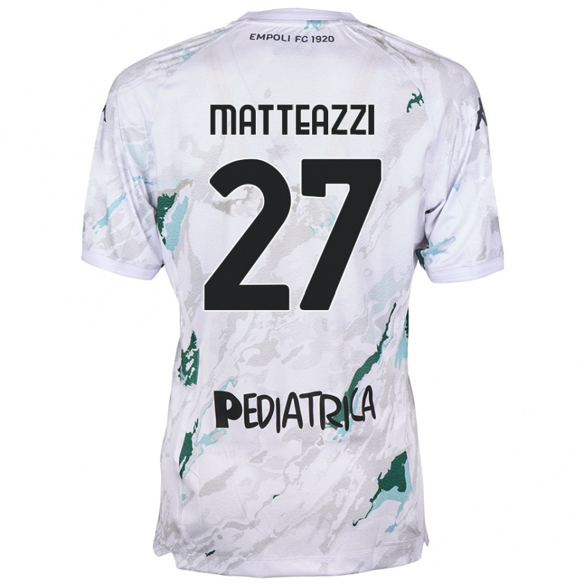 Kandiny Kinder Ernesto Matteazzi #27 Grau Auswärtstrikot Trikot 2024/25 T-Shirt Österreich