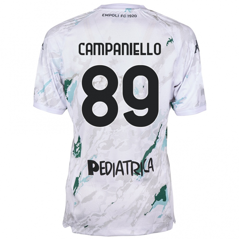 Kandiny Niño Camiseta Thomas Campaniello #89 Gris 2ª Equipación 2024/25 La Camisa