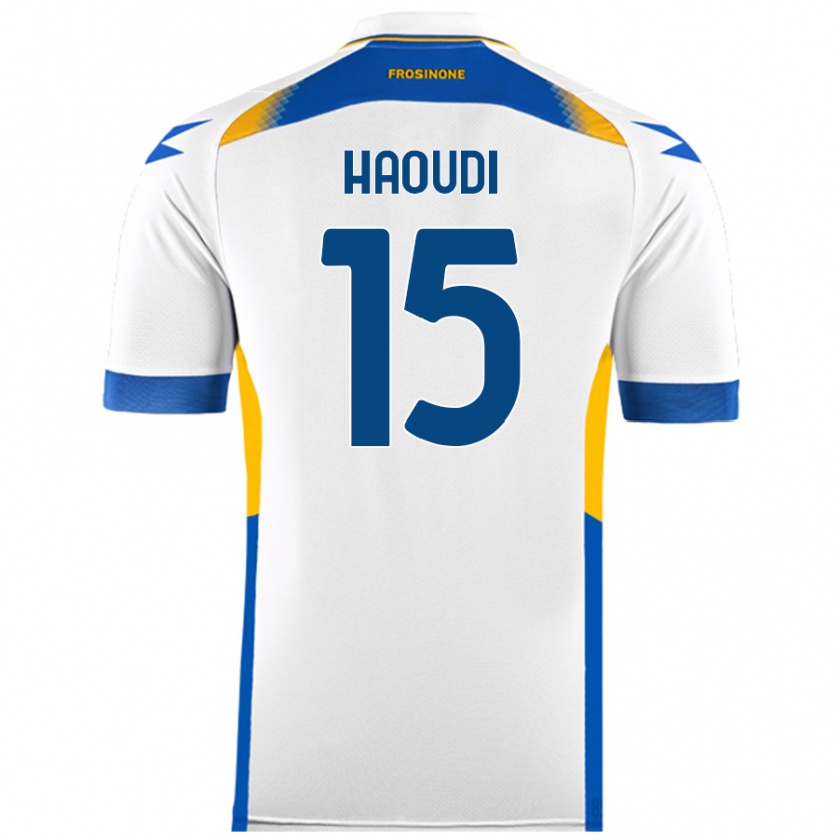 KandinyキッズHamza Haoudi#15白アウェイシャツ2024/25ジャージーユニフォーム