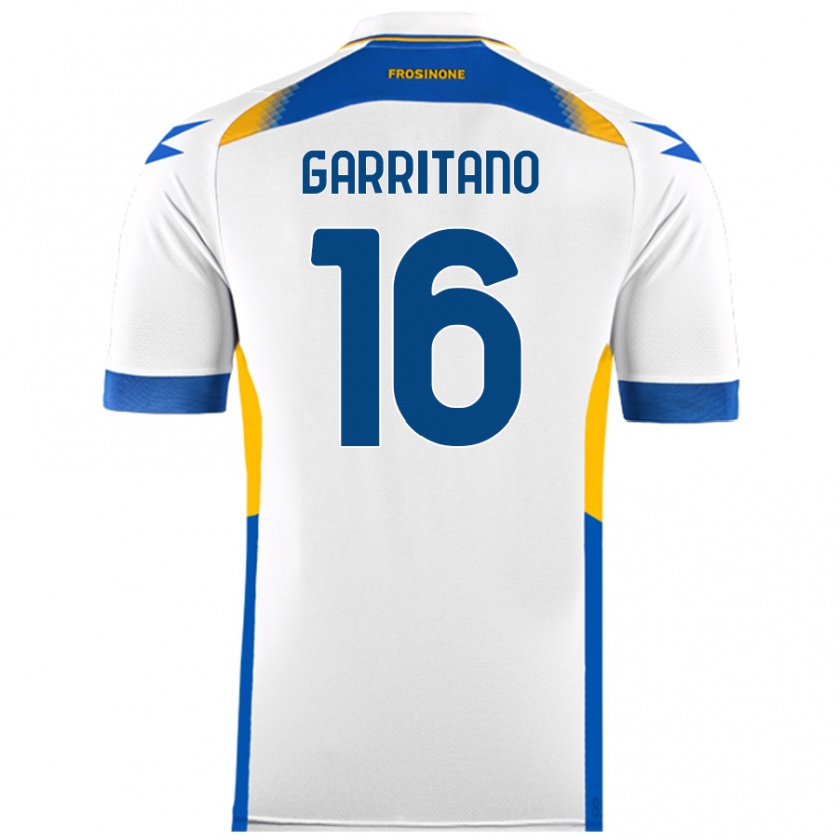 KandinyキッズLuca Garritano#16白アウェイシャツ2024/25ジャージーユニフォーム