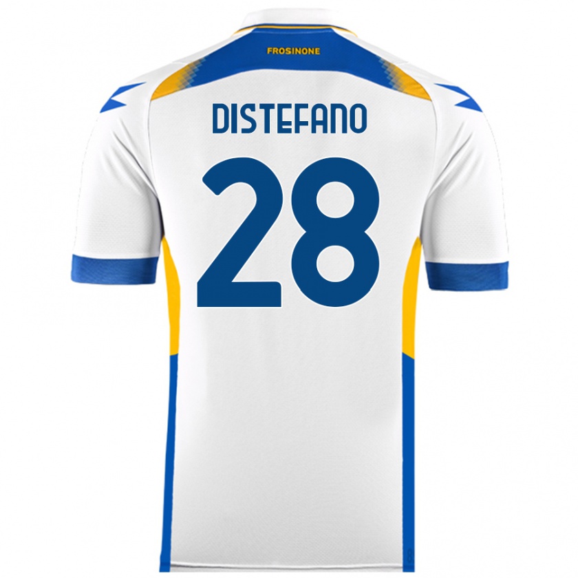 Kandiny Niño Camiseta Filippo Distefano #28 Blanco 2ª Equipación 2024/25 La Camisa