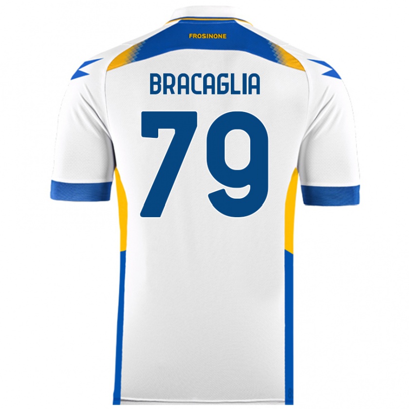 Kandiny Niño Camiseta Gabriele Bracaglia #79 Blanco 2ª Equipación 2024/25 La Camisa