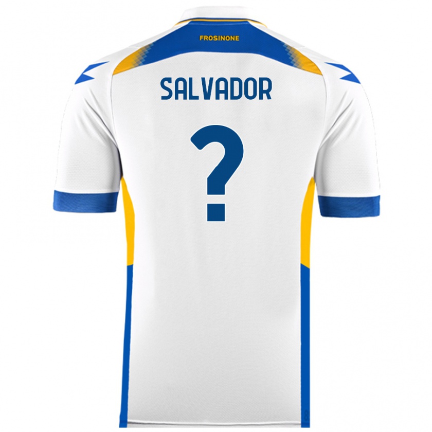 Kandiny Niño Camiseta Edoardo Salvador #0 Blanco 2ª Equipación 2024/25 La Camisa