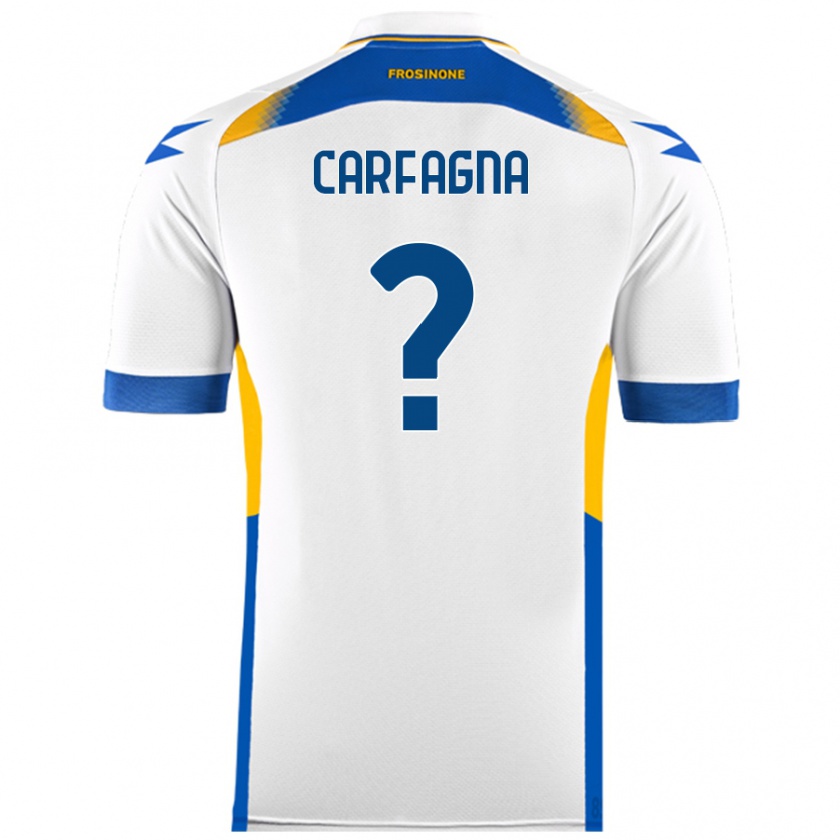 KandinyキッズMatteo Carfagna#0白アウェイシャツ2024/25ジャージーユニフォーム