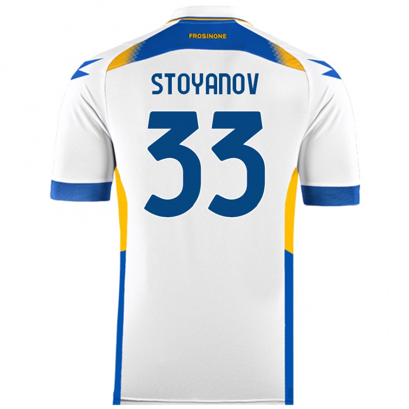 KandinyキッズSteliyan Stoyanov#33白アウェイシャツ2024/25ジャージーユニフォーム