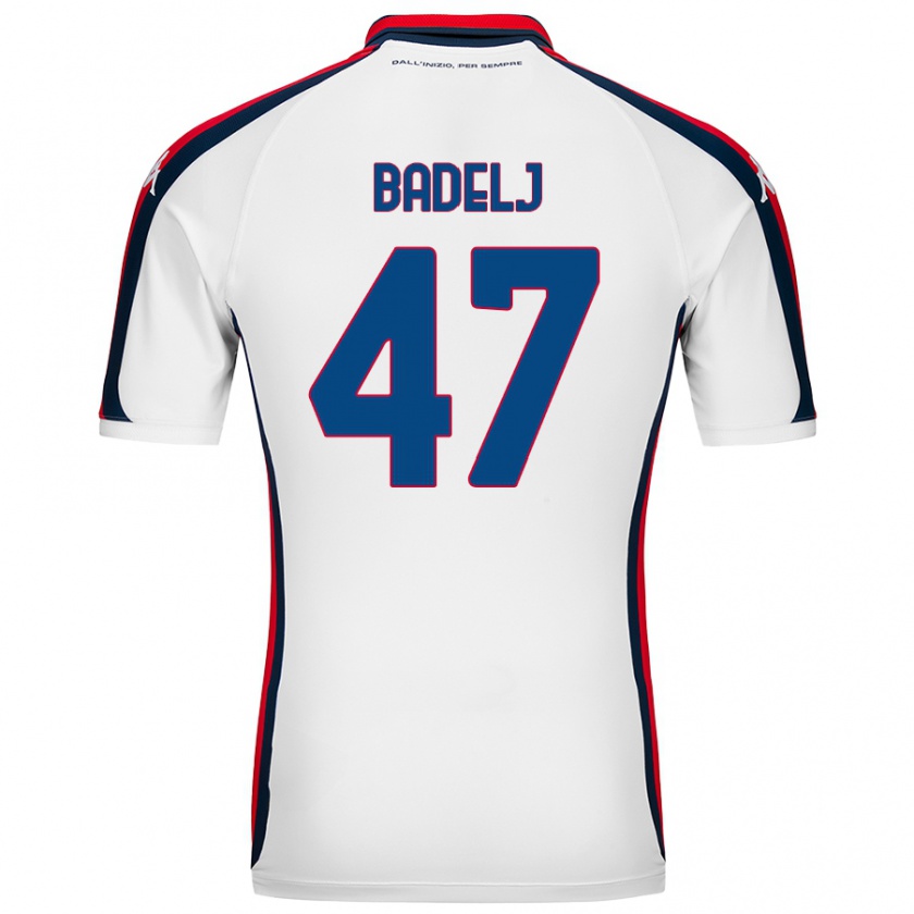 Kandiny Bambino Maglia Milan Badelj #47 Bianco Kit Gara Away 2024/25 Maglietta