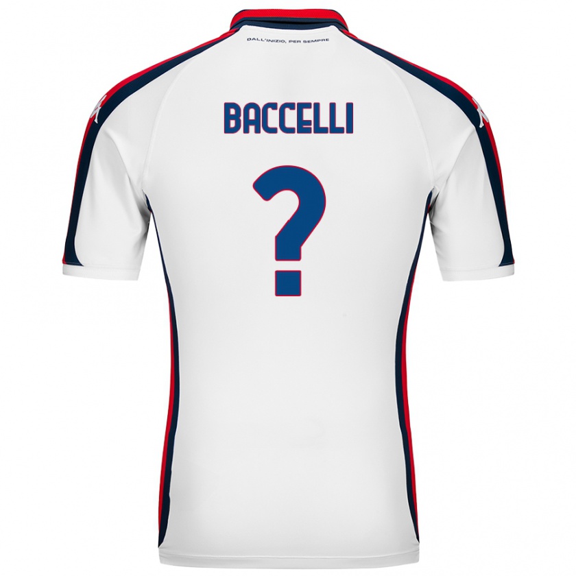 Kandiny Niño Camiseta Pietro Baccelli #0 Blanco 2ª Equipación 2024/25 La Camisa