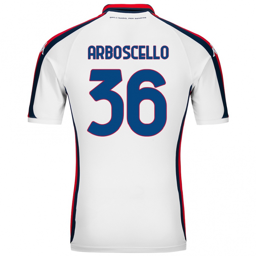 Kandiny Niño Camiseta Riccardo Arboscello #36 Blanco 2ª Equipación 2024/25 La Camisa