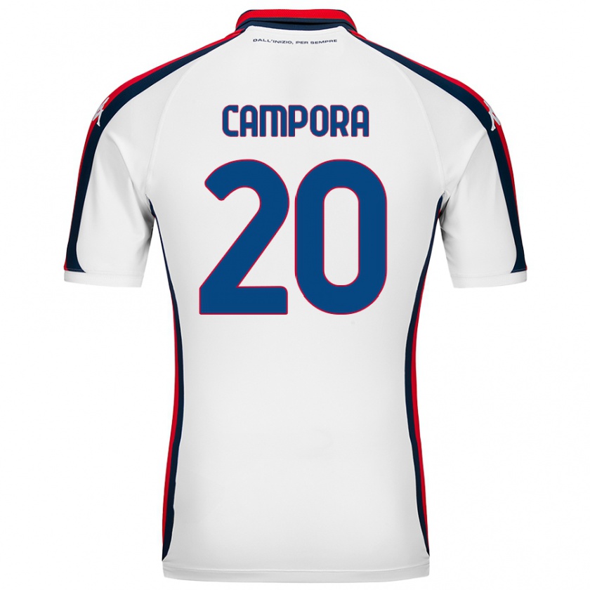 Kandiny Niño Camiseta Alice Campora #20 Blanco 2ª Equipación 2024/25 La Camisa