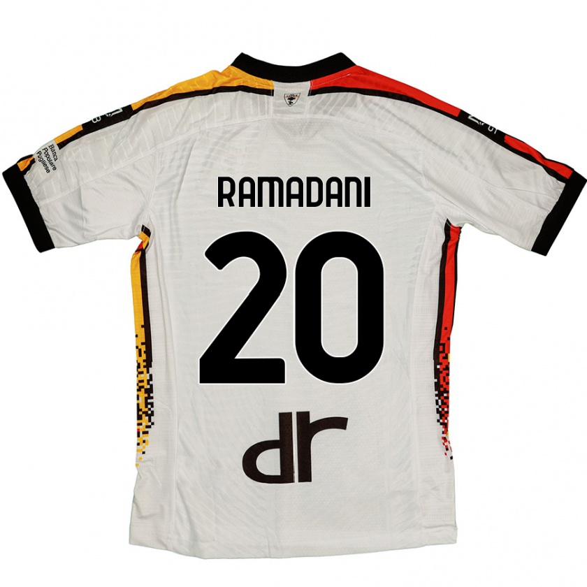 Kandiny Kinder Ylber Ramadani #20 Weiß Schwarz Auswärtstrikot Trikot 2024/25 T-Shirt Österreich