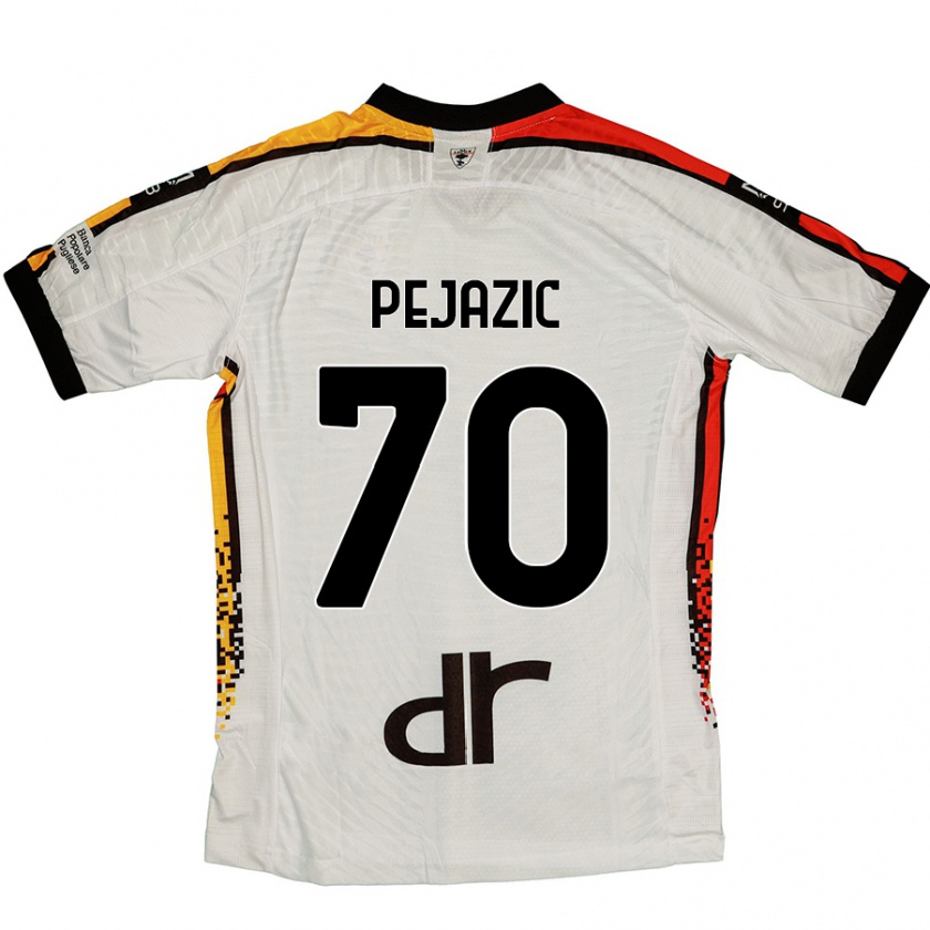 Kandiny Kinder Mario Pejazic #70 Weiß Schwarz Auswärtstrikot Trikot 2024/25 T-Shirt Österreich