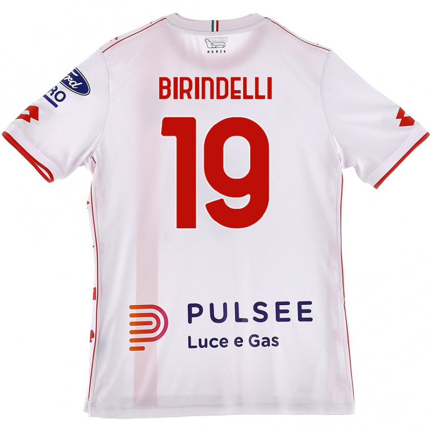 Kandiny Kinder Samuele Birindelli #19 Weiß Rot Auswärtstrikot Trikot 2024/25 T-Shirt Österreich