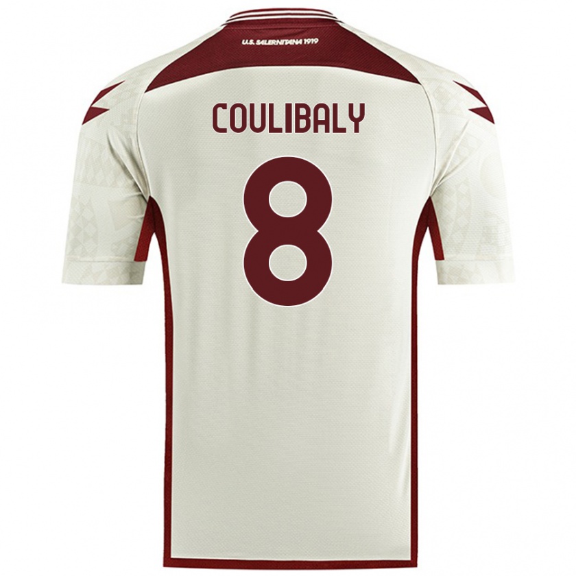 Kandiny Kinder Mamadou Coulibaly #8 Cremefarben Auswärtstrikot Trikot 2024/25 T-Shirt Österreich