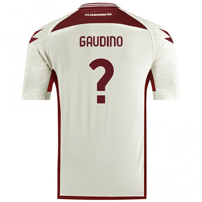 KandinyキッズChristian Gaudino#0クリームカラーアウェイシャツ2024/25ジャージーユニフォーム