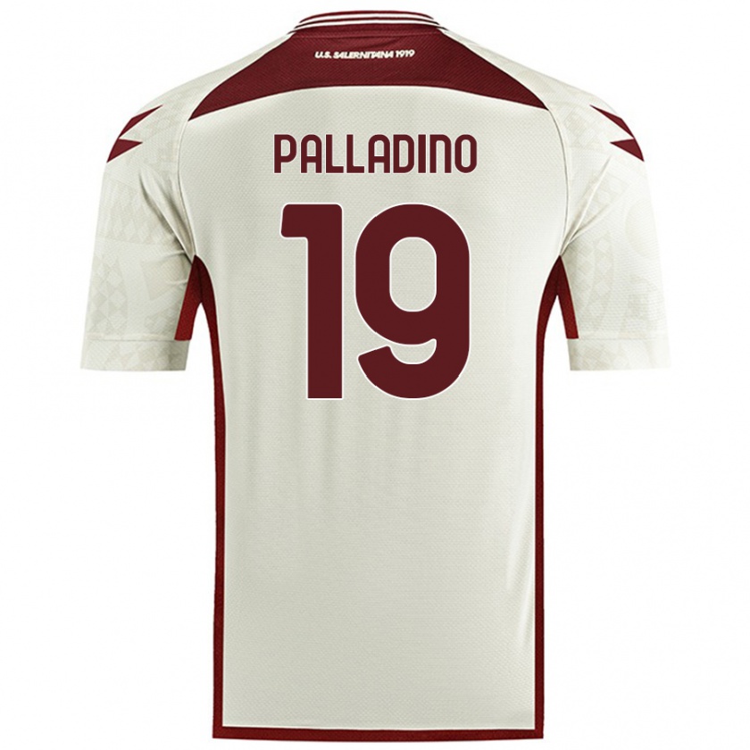 KandinyキッズAlfonso Palladino#19クリームカラーアウェイシャツ2024/25ジャージーユニフォーム