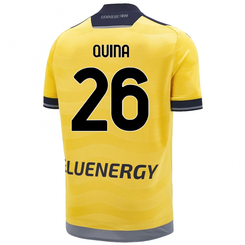 Kandiny Barn Domingos Quina #26 Gyllene Bortatröja Matchtröjor 2024/25 Tröjor T-Tröja