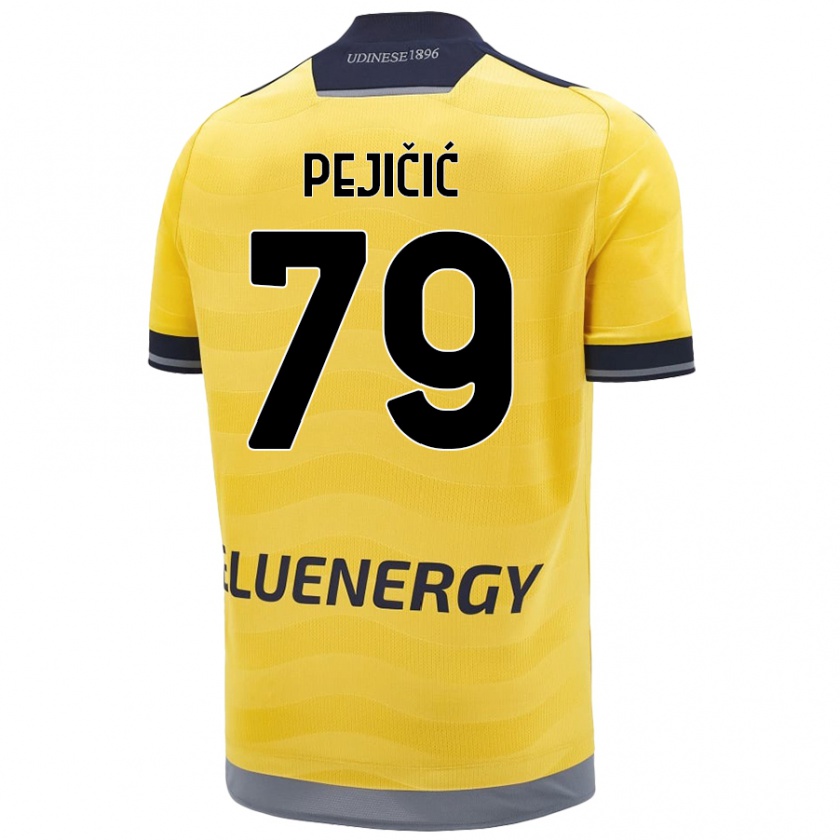 KandinyキッズDavid Pejičić#79ゴールデンアウェイシャツ2024/25ジャージーユニフォーム