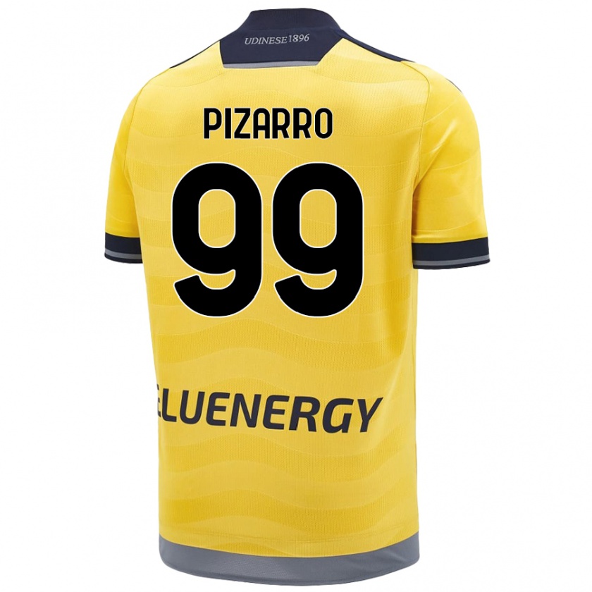 Kandiny Kinder Damián Pizarro #99 Golden Auswärtstrikot Trikot 2024/25 T-Shirt Österreich