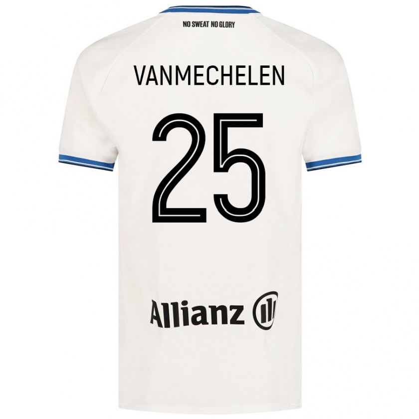 Kandiny Kinder Davinia Vanmechelen #25 Weiß Auswärtstrikot Trikot 2024/25 T-Shirt Österreich