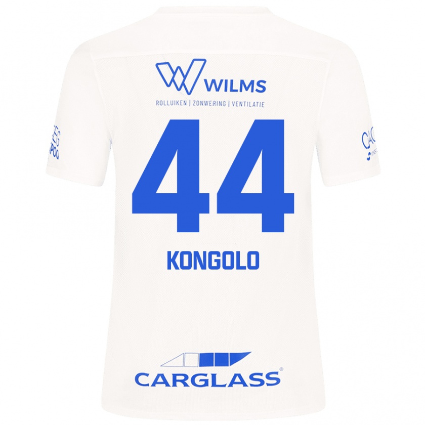 Kandiny Criança Camisola Josue Kongolo #44 Branco Alternativa 2024/25 Camisa Brasil