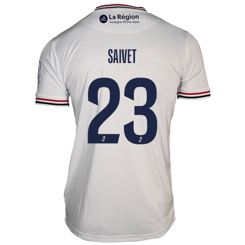 Kandiny Criança Camisola Henri Saivet #23 Branco Alternativa 2024/25 Camisa Brasil